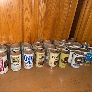 Vintage & Rare Beer Can Collection lot of 78